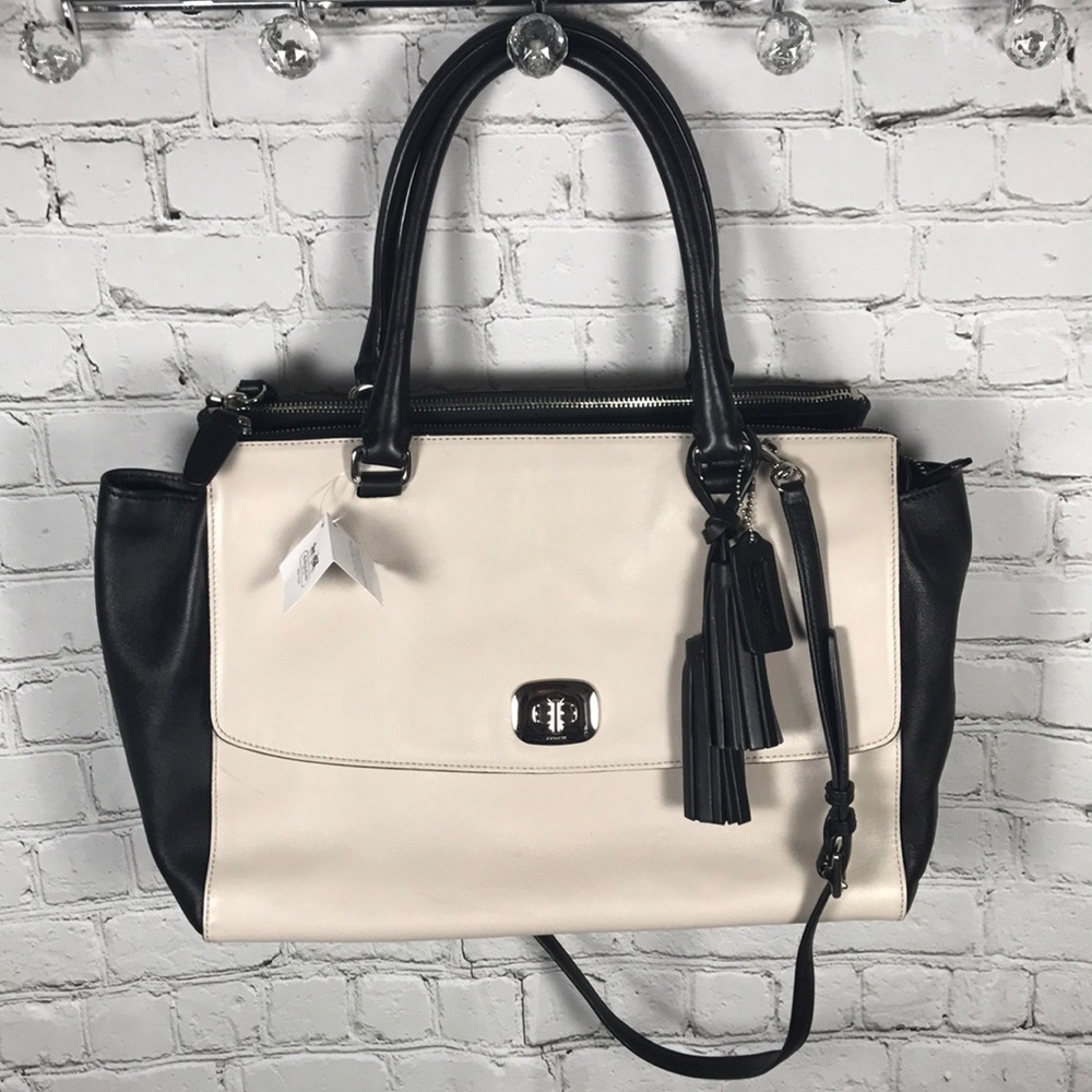 NEW Coach Legacy Harper leather satchel